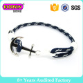 Pulseira de ancoragem de corda banhado a prata Anchor Layer # B103